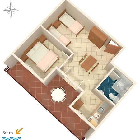 Gæstehus And By The Sea Starigrad, Paklenica - 6591 3*